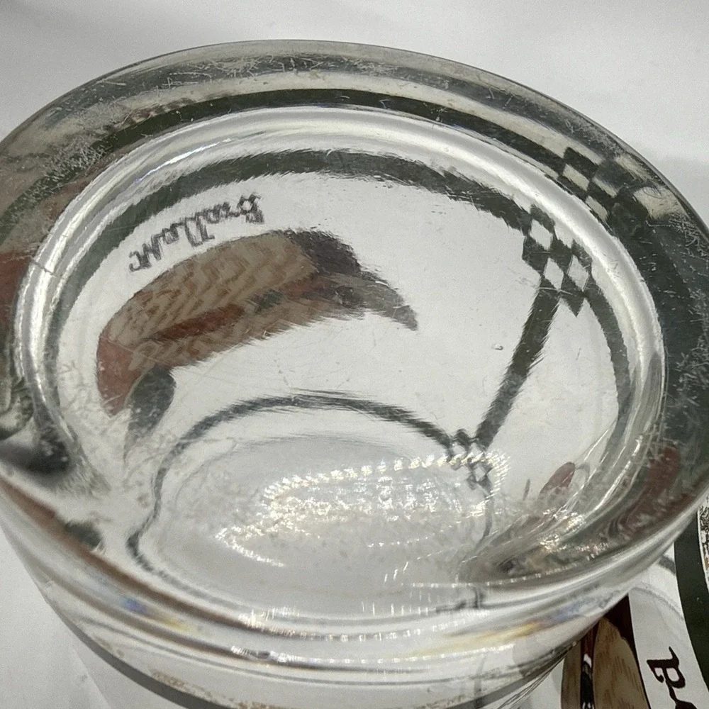Set of 2 Mallard Duck Vintage Decorated 10 oz Old Fashioned Whiskey Glasses